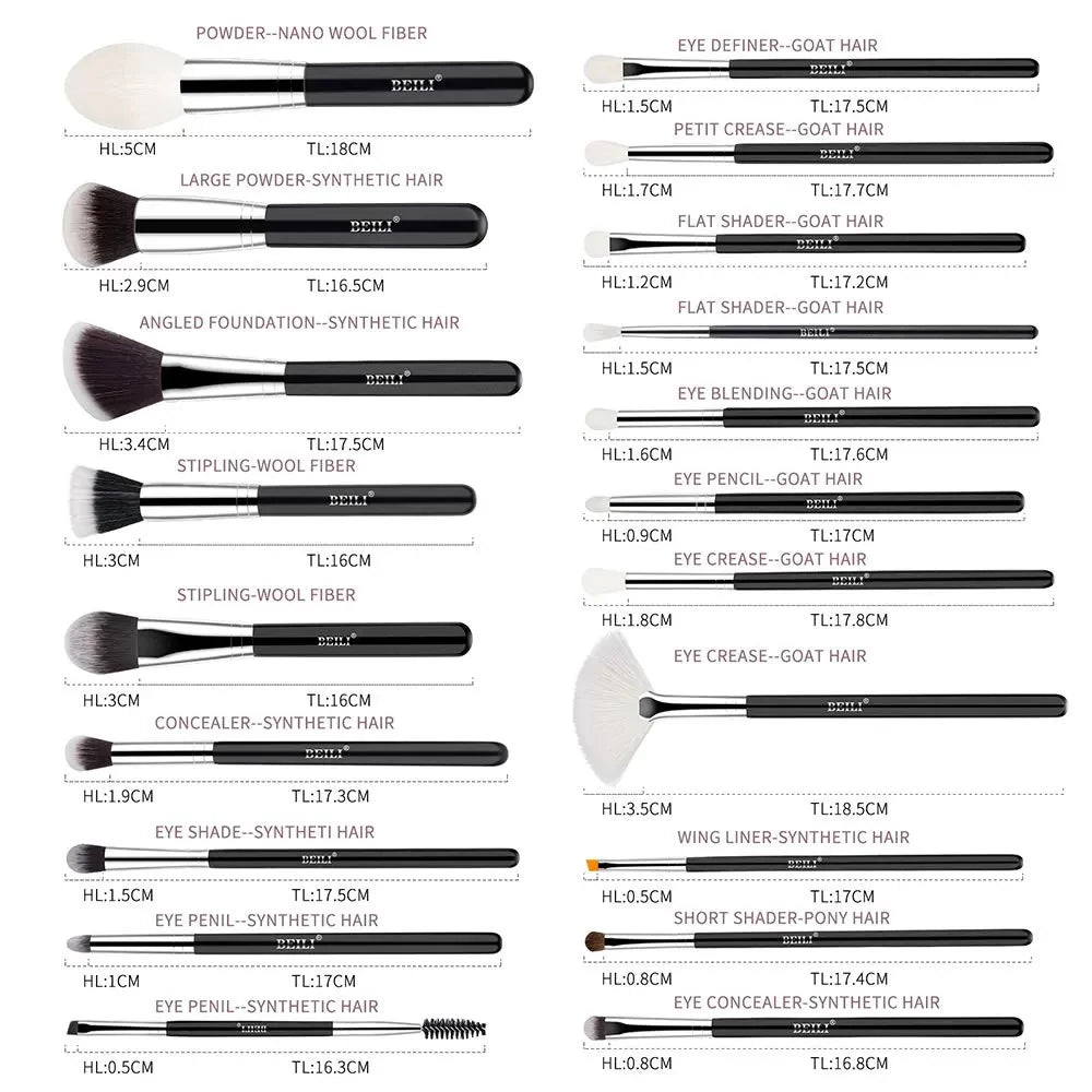 Beili20™ Professional Makeup Brush Set