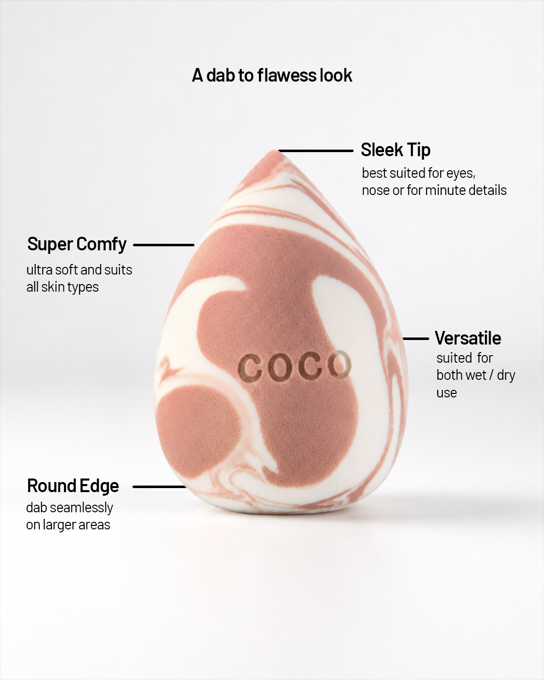 Makeup Sponge-Egg/Oval Shape
