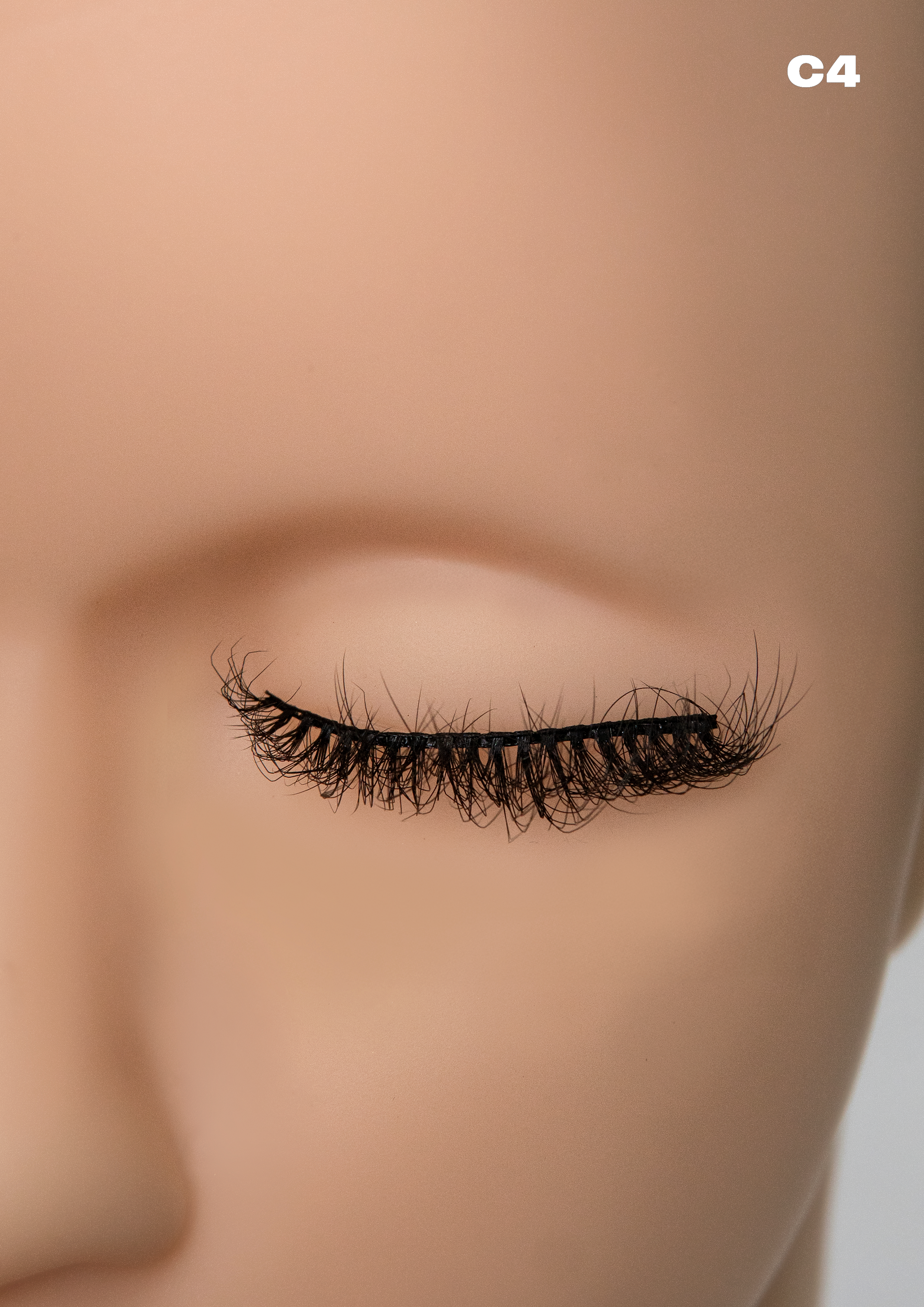 Featherlight C4 Wispy Mink Eyelashes – 10 Pair Multipack | Multi-Layered Natural Volume False Lashes with Clear Band
