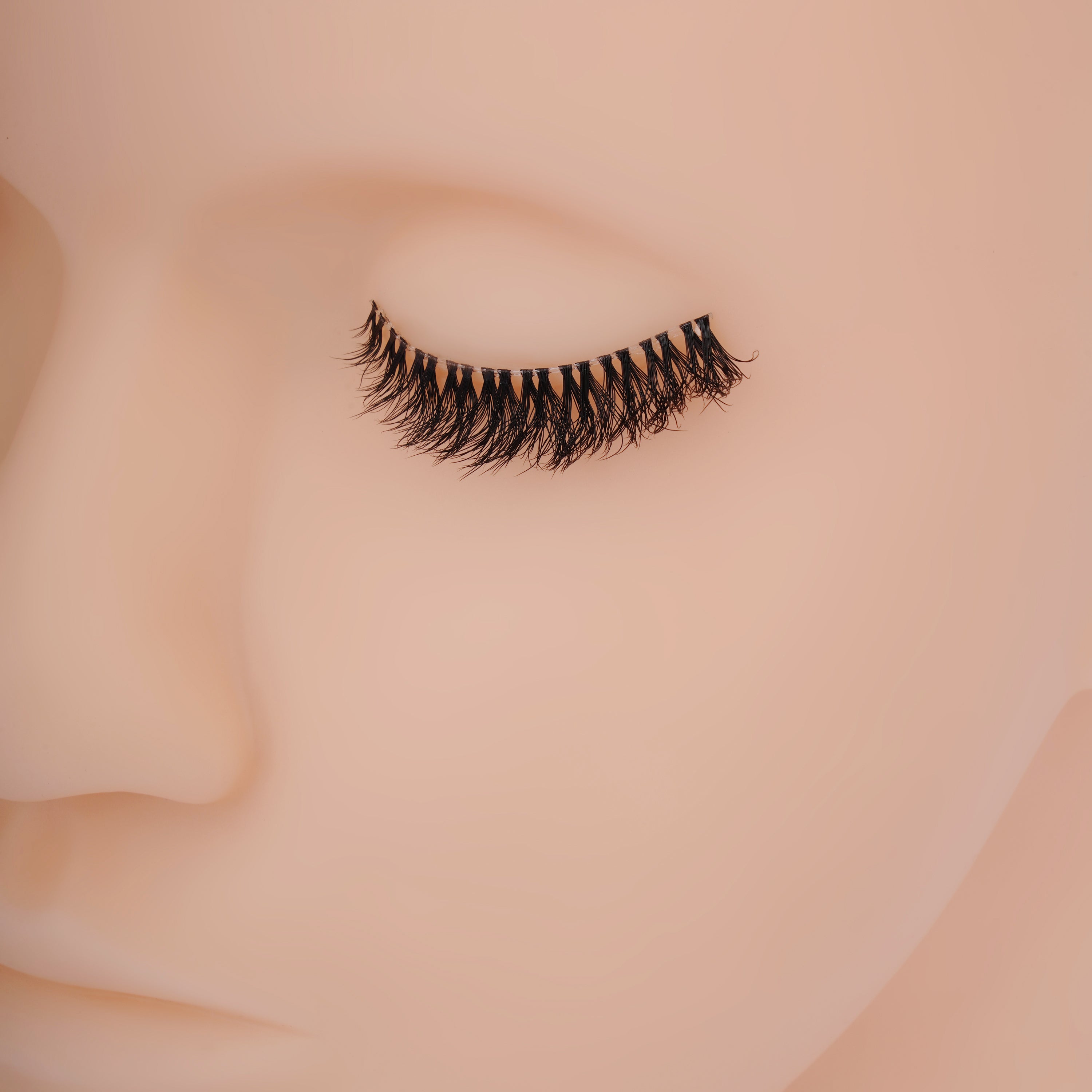 Featherlight A-04 Transparent Band Mink Eyelashes – 10 Pair Multipack | Criss-Cross Natural Volume False Lashes with Invisible Clear Band