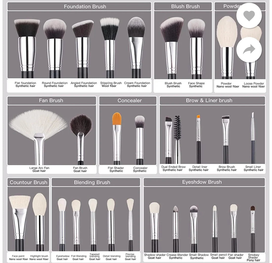 Beili30™ Complete Makeup Brush Collection