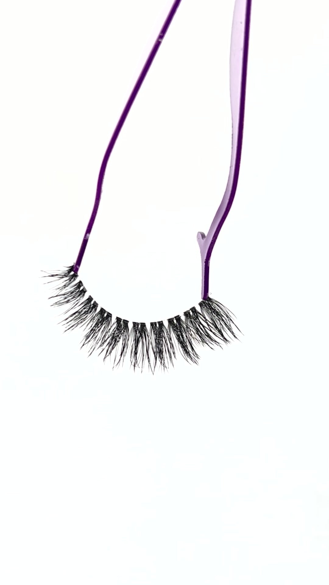 Featherlight D-04 Transparent Band Mink Eyelashes – 10 Pair Multipack | Natural Textured Wispy False Lashes with Invisible Clear Band